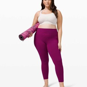 Lululemon Align Pant II Deep Fuschia 25"